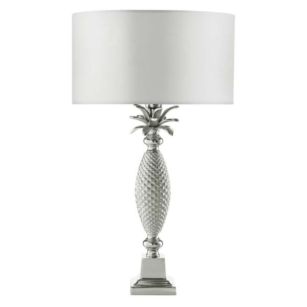 Настільна лампа Dar Lighting JOL4338 + HIL1315 Hilda Jolson Table Lamp Nickel