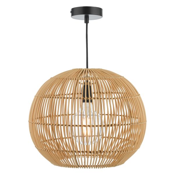 Lampa wisząca Dar Lighting KES0129 Kesler Pendant Rattan