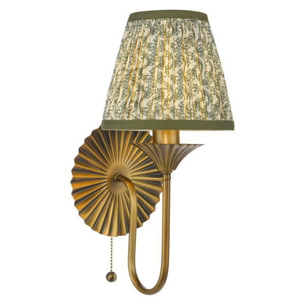 Бра Dar Lighting LYD0763-EST2624 Lydian Wall Light Antique Bronze With Shade