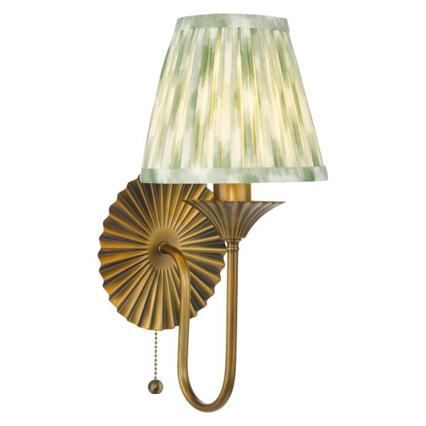 Бра Dar Lighting LYD0763-IKA2624 Lydian Wall Light Antique Bronze With Shade
