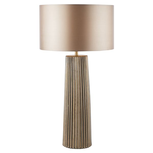 Lampa stołowa Dar Lighting MYL4229-LYR1629 Myla Ceramic Table Lamp Bronze With Shade