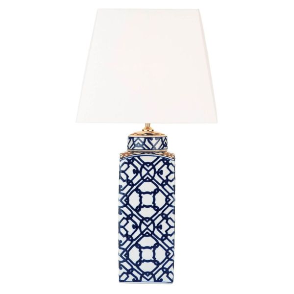 Настільна лампа Dar Lighting MYS4223-S1101 Mystic Table Lamp Blue With Shade