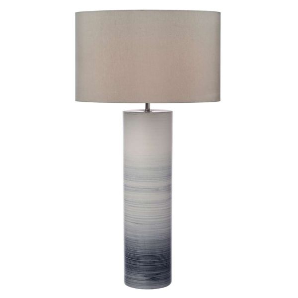 Настільна лампа Dar Lighting NAZ4221 + S1120 Nazare Table Lamp Black-White Ceramic