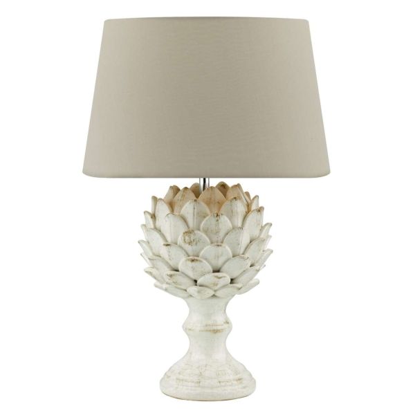 Lampa stołowa Dar Lighting ORR4233 + CEZ1629 Cezanne Orris Table Lamp Antique Cream