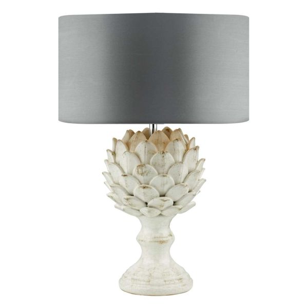 Lampa stołowa Dar Lighting ORR4233 + HIL1639 Hilda Orris Table Lamp Antique Cream