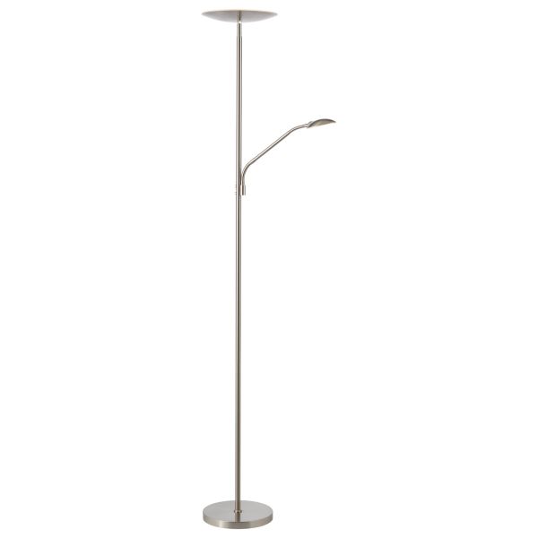 Lampa podłogowa Dar Lighting OSB4946 Osbert Mother & Child Floor Lamp Satin Nickel LED