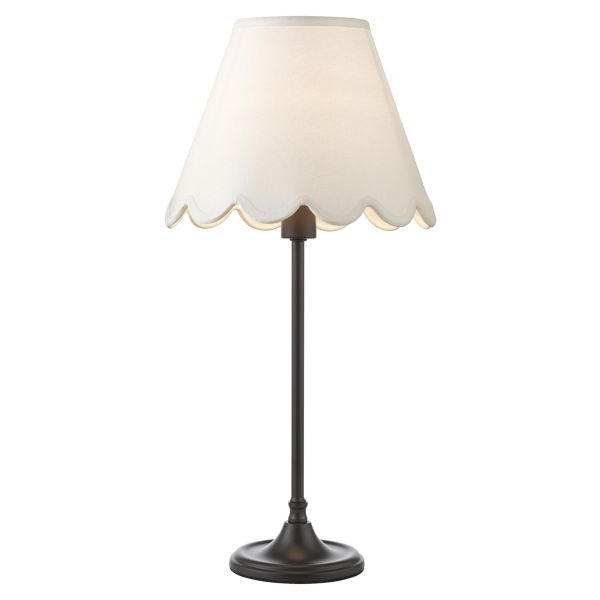 Lampa stołowa Dar Lighting PAD4222-NER102 Padme Table Lamp Matt Black With Shade