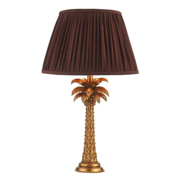 Lampa stołowa Dar Lighting PAL4235-X + ULY1658 Ulyana Palm Table Lamp Gold