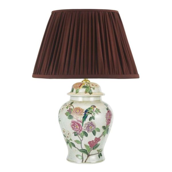 Настільна лампа Dar Lighting PEO4255 + ULY1658 Ulyana Peony Table Lamp Floral Design