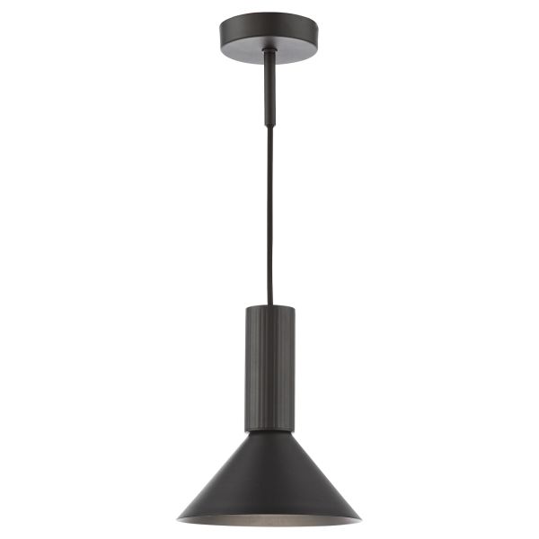 Lampa wisząca Dar Lighting RAG0122 Ragnar Pendant/Wall Light Satin Black