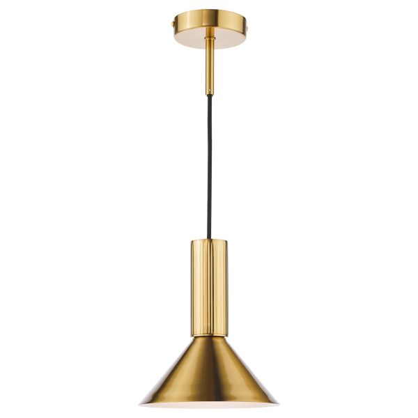 Lampa wisząca Dar Lighting RAG0140 Ragnar Pendant/Wall Light Natural Brass