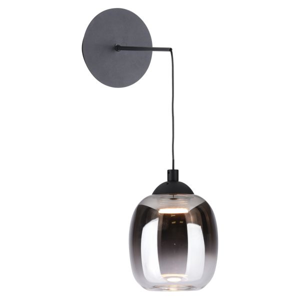Бра Dar Lighting RAM0722 Ramona Pendant/Wall Light Matt Black Ombre Glass LED