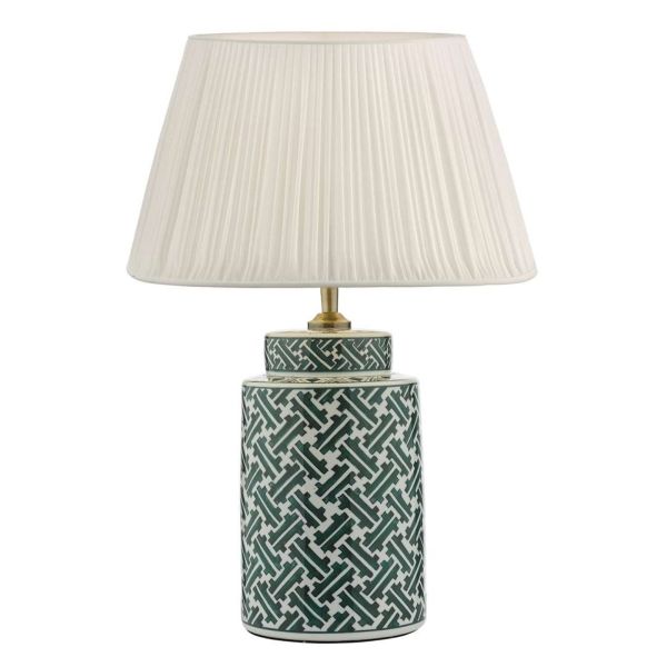 Настільна лампа Dar Lighting REE4224 + ULY1415 Ulyana Reese Table Lamp Green Print