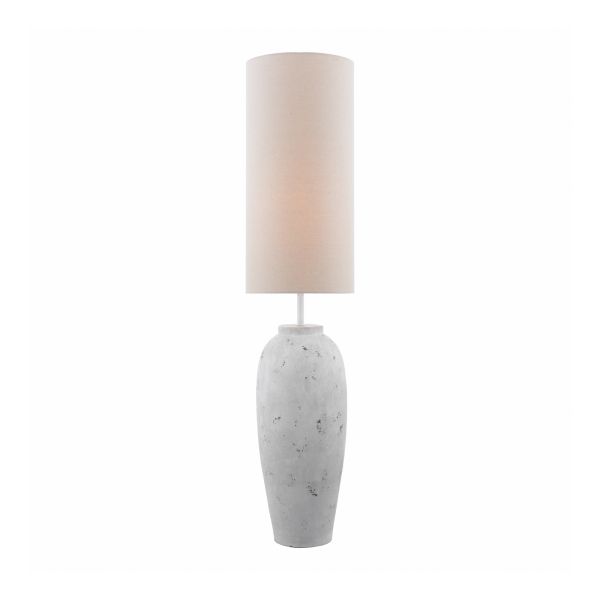 Lampa podłogowa Dar Lighting ROE4902 Roetta Floor Lamp White and Natural With Shade