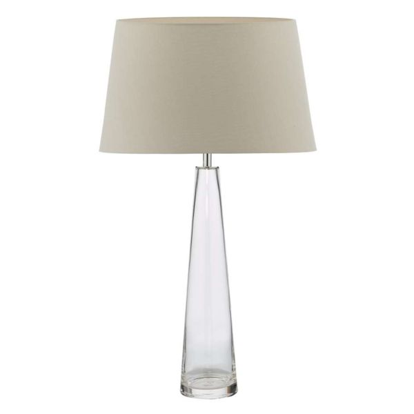 Настільна лампа Dar Lighting SAM4208 + CEZ1429 Cezanne Samara Table Lamp Clear Glass