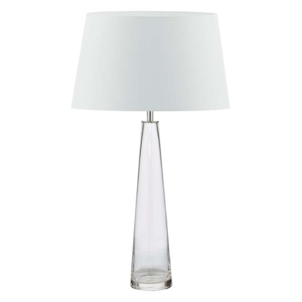 Lampa stołowa Dar Lighting SAM4208 + CEZ142 Cezanne Samara Table Lamp Clear Glass