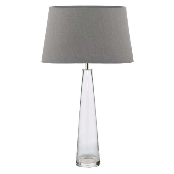 Настільна лампа Dar Lighting SAM4208 + CEZ1439 Cezanne Samara Table Lamp Clear Glass