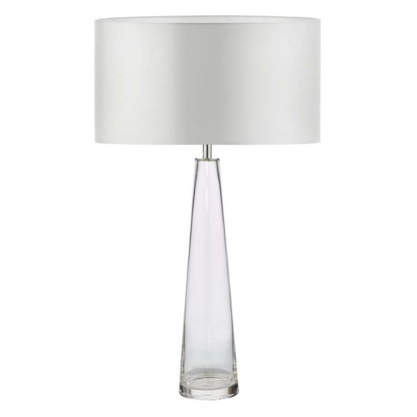 Настільна лампа Dar Lighting SAM4208 + HIL1315 Hilda Samara Table Lamp Clear Glass