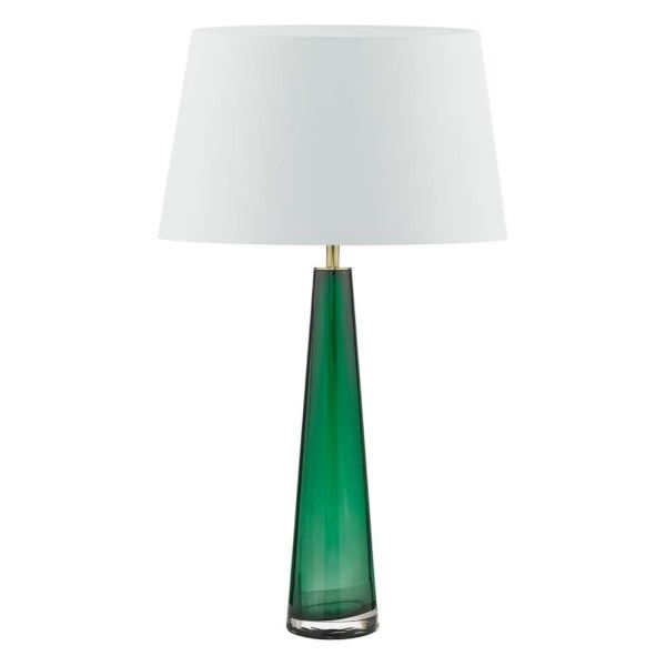 Lampa stołowa Dar Lighting SAM4224 + CEZ142 Cezanne Samara Table Lamp Green Glass