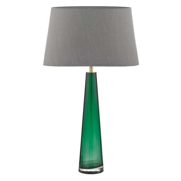 Настільна лампа Dar Lighting SAM4224 + CEZ1439 Cezanne Samara Table Lamp Green Glass