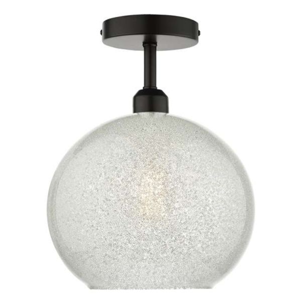 Żyrandol Dar Lighting SF0122 + JAN652 Janna 1 Light Semi Flush Suspension Matt Black