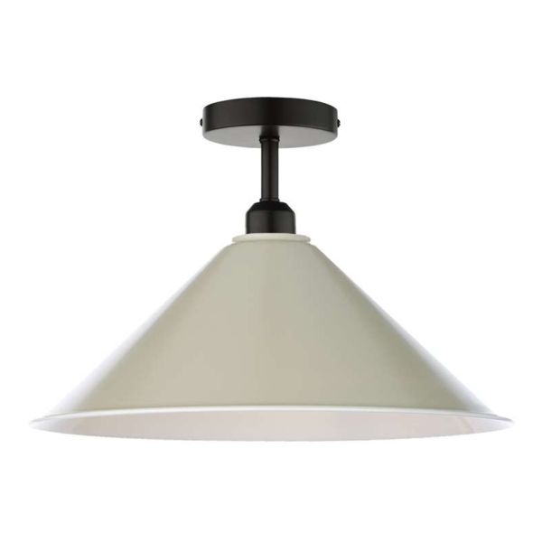 Żyrandol Dar Lighting SF0122 + KIN6501 Kinsley 1 Light Semi Flush Suspension Matt Black