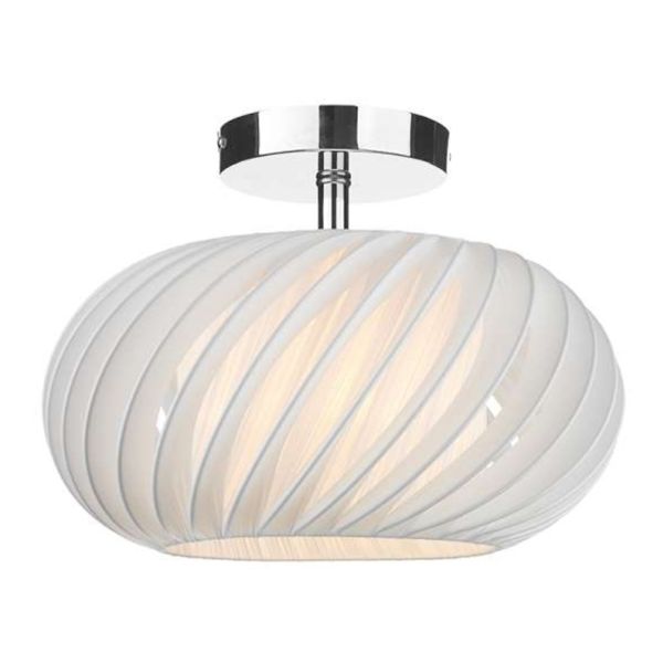 Żyrandol Dar Lighting SF0150 + EXP6533 Explorer 1 Light Semi Flush Suspension Polished Chrome