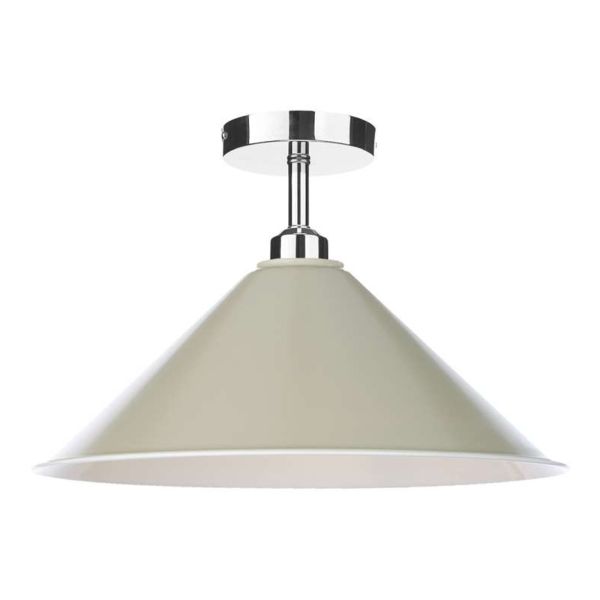 Люстра Dar Lighting SF0150 + KIN6501 Kinsley 1 Light Semi Flush Suspension Polished Chrome