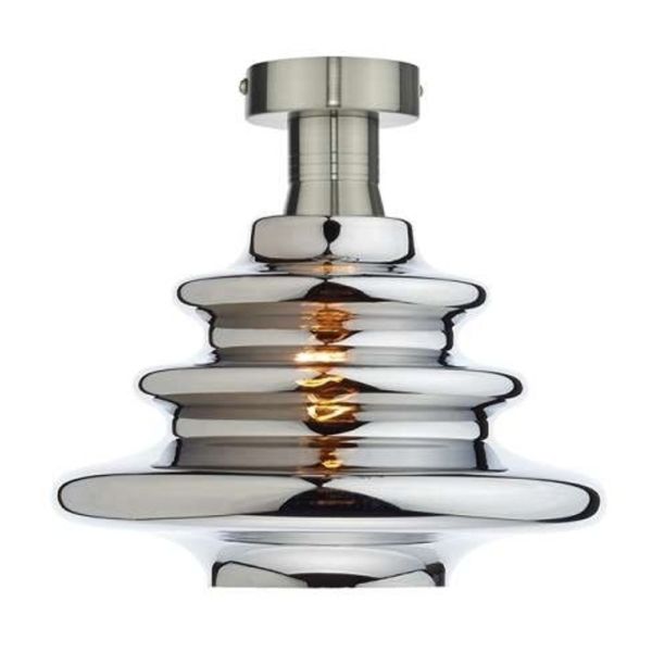 Люстра Dar Lighting SFB4861 + ZEP6550 Zephyr E27 Semi Flush Bracket Antique Chrome