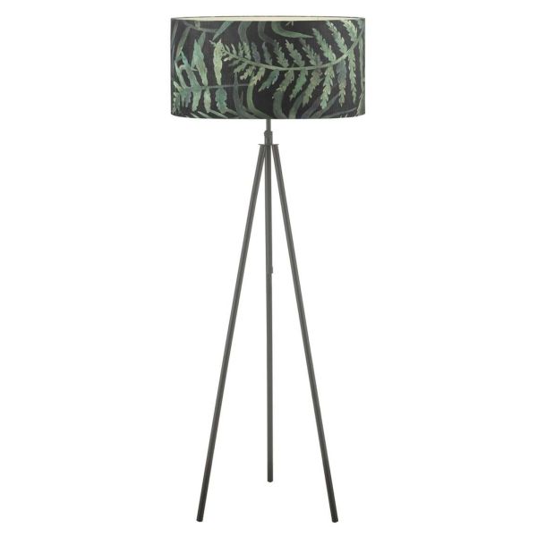 Торшер Dar Lighting SKA4922 + BAM8655 Bamboo Skate Tripod Floor Lamp Matt Black