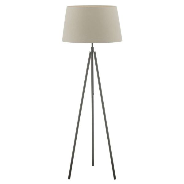 Lampa podłogowa Dar Lighting SKA4922 + CEZ1829 Cezanne Skate Tripod Floor Lamp Matt Black