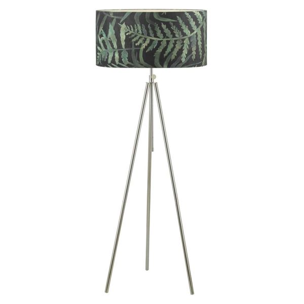 Lampa podłogowa Dar Lighting SKA4950 + BAM8655 Bamboo Skate Tripod Floor Lamp Polished Chrome