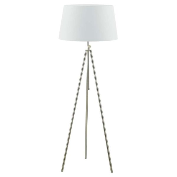 Lampa podłogowa Dar Lighting SKA4950 + CEZ182 Cezanne Skate Tripod Floor Lamp Polished Chrome