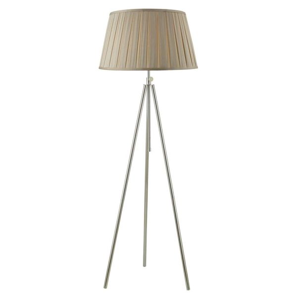 Lampa podłogowa Dar Lighting SKA4950 + DEG1829 Degas Skate Tripod Floor Lamp Polished Chrome