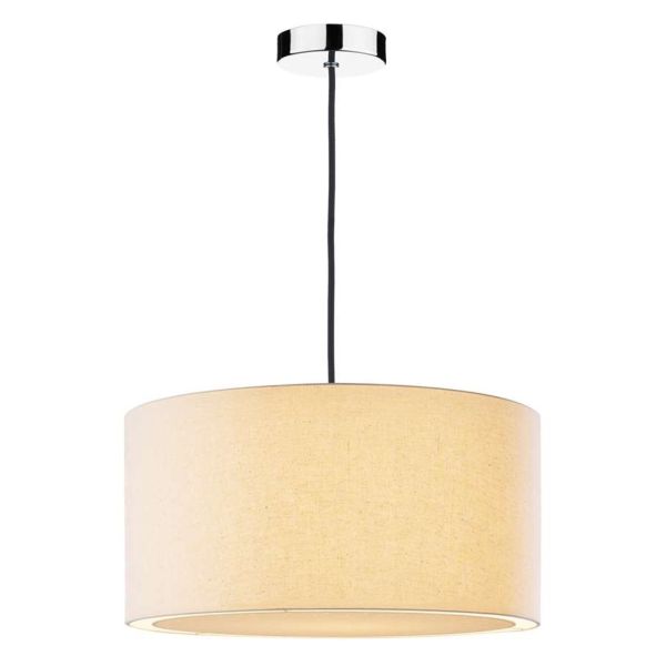 Підвісний світильник Dar Lighting SP62 + EDW6533 Edward 1 Light E27 Suspension Polished Chrome