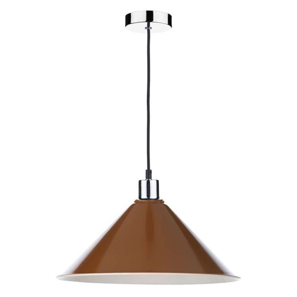 Підвісний світильник Dar Lighting SP62 + KIN6531 Kinsley 1 Light E27 Suspension Polished Chrome