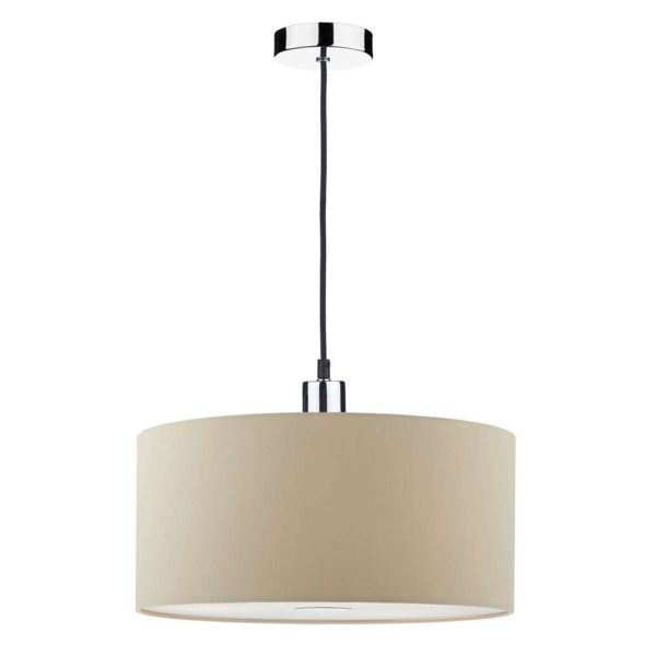 Підвісний світильник Dar Lighting SP62 + RON6529 Ronda 1 Light E27 Suspension Polished Chrome