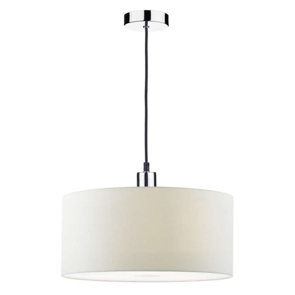 Підвісний світильник Dar Lighting SP62 + RON652 Ronda 1 Light E27 Suspension Polished Chrome