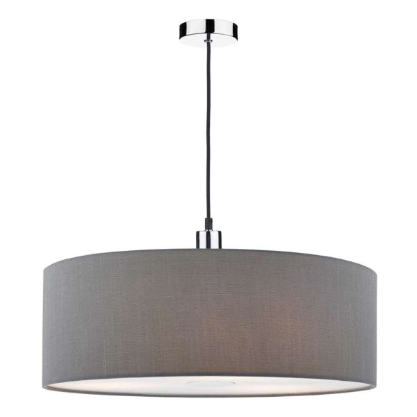 Підвісний світильник Dar Lighting SP62 + RON8639 Ronda 1 Light E27 Suspension Polished Chrome