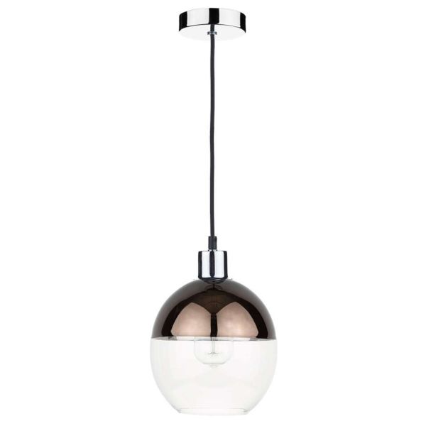 Підвісний світильник Dar Lighting SP62 + RUE6563 1 Light E27 Suspension Polished Chrome