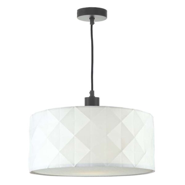 Підвісний світильник Dar Lighting SP6522 + AIS652 Aisha 1 Light E27 Suspension Matt Black And Bronze