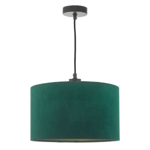 Lampa wisząca Dar Lighting SP6522 + AKA6524 Akavia 1 Light E27 Suspension Matt Black And Bronze