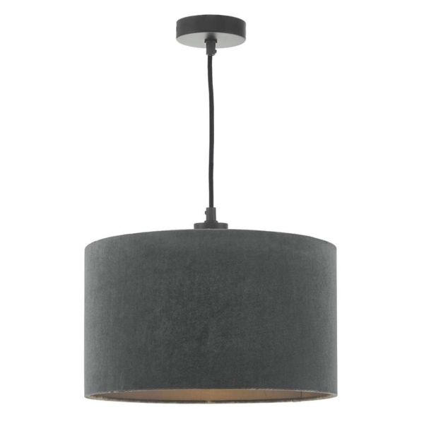 Lampa wisząca Dar Lighting SP6522 + AKA6539 Akavia 1 Light E27 Suspension Matt Black And Bronze