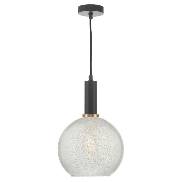 Підвісний світильник Dar Lighting SP6522 + JAN652 Janna 1 Light E27 Suspension Matt Black And Bronze