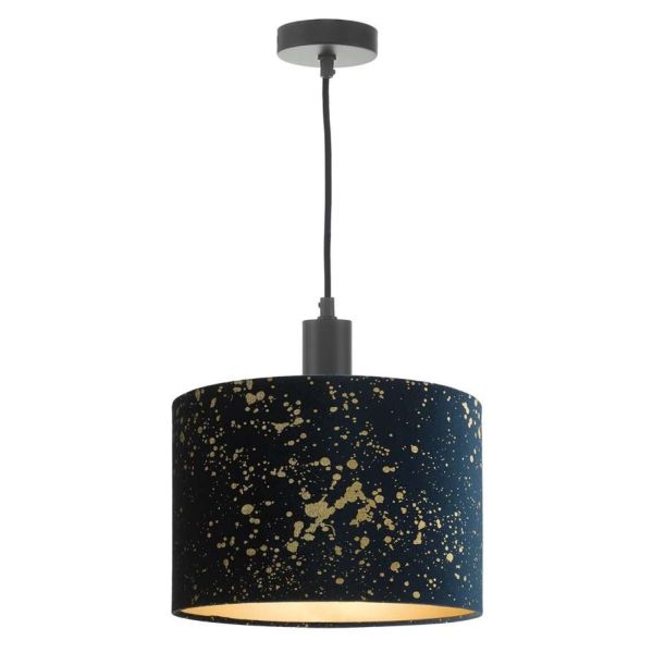 Підвісний світильник Dar Lighting SP6522 + OXI6523 1 Light E27 Suspension Matt Black And Bronze