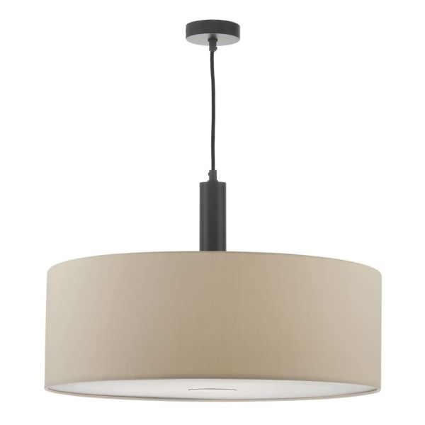 Підвісний світильник Dar Lighting SP6522 + RON8629 Ronda 1 Light E27 Suspension Matt Black And Bronze