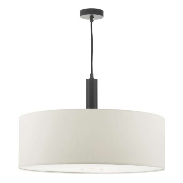 Підвісний світильник Dar Lighting SP6522 + RON862 Ronda 1 Light E27 Suspension Matt Black And Bronze