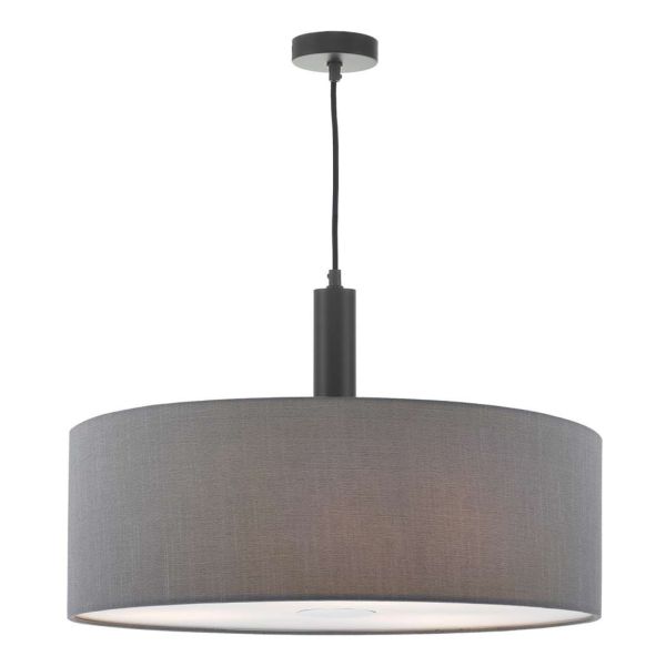 Lampa wisząca Dar Lighting SP6522 + RON8639 Ronda 1 Light E27 Suspension Matt Black And Bronze