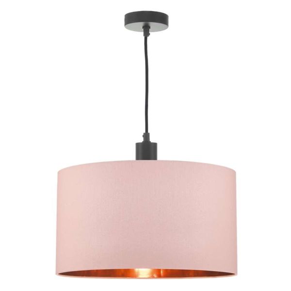 Підвісний світильник Dar Lighting SP6522 + TIM6503 Timon 1 Light E27 Suspension Matt Black And Bronze