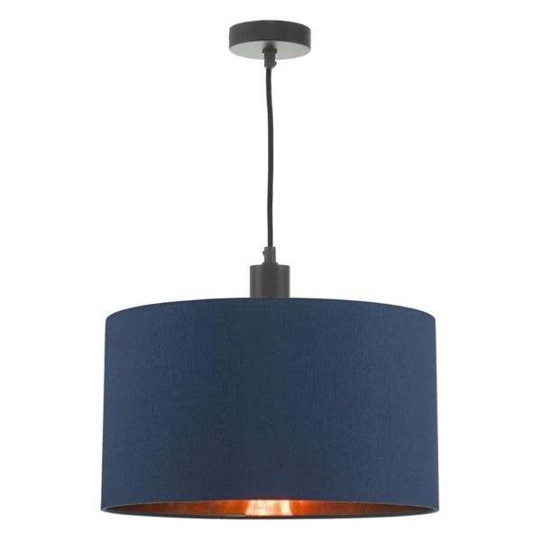 Lampa wisząca Dar Lighting SP6522 + TIM6523 Timon 1 Light E27 Suspension Matt Black And Bronze